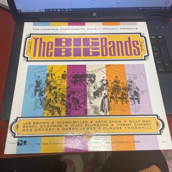 Vintage 1960s The Longines Symphonette Society Big Big Bands LP Vinyl Record - Picture 1 of 2